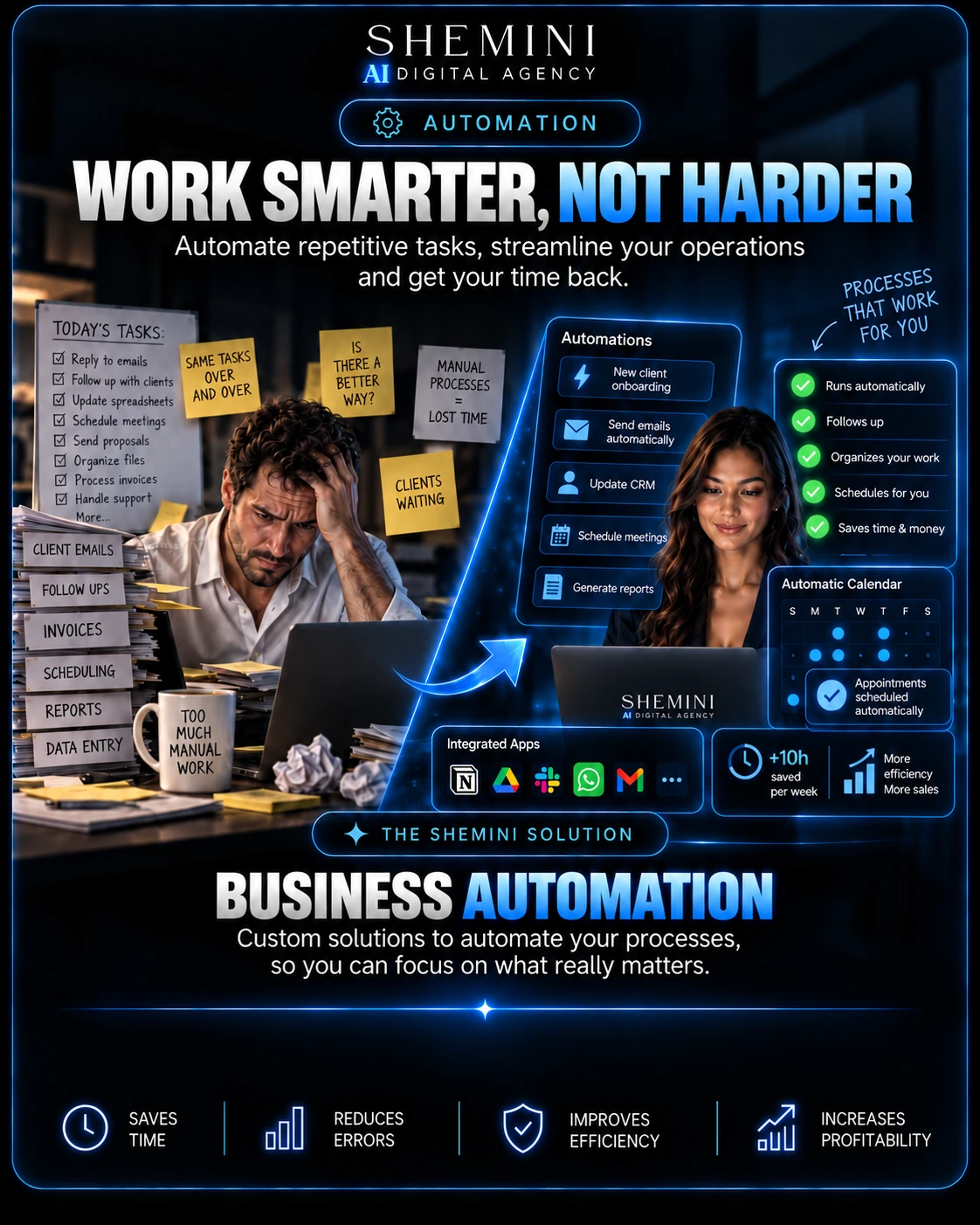 Too many manual business tasks solved with automation and apps